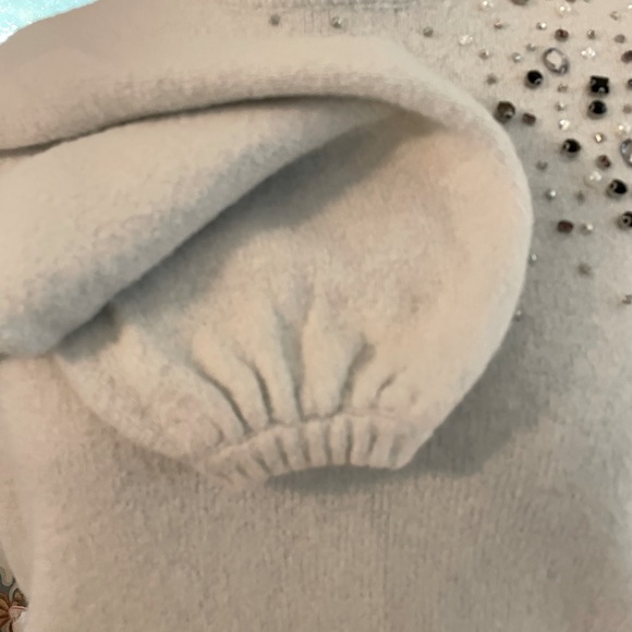 Large cream sweater by A New Day with pearls and beads. Very warm - Picture 4 of 9
